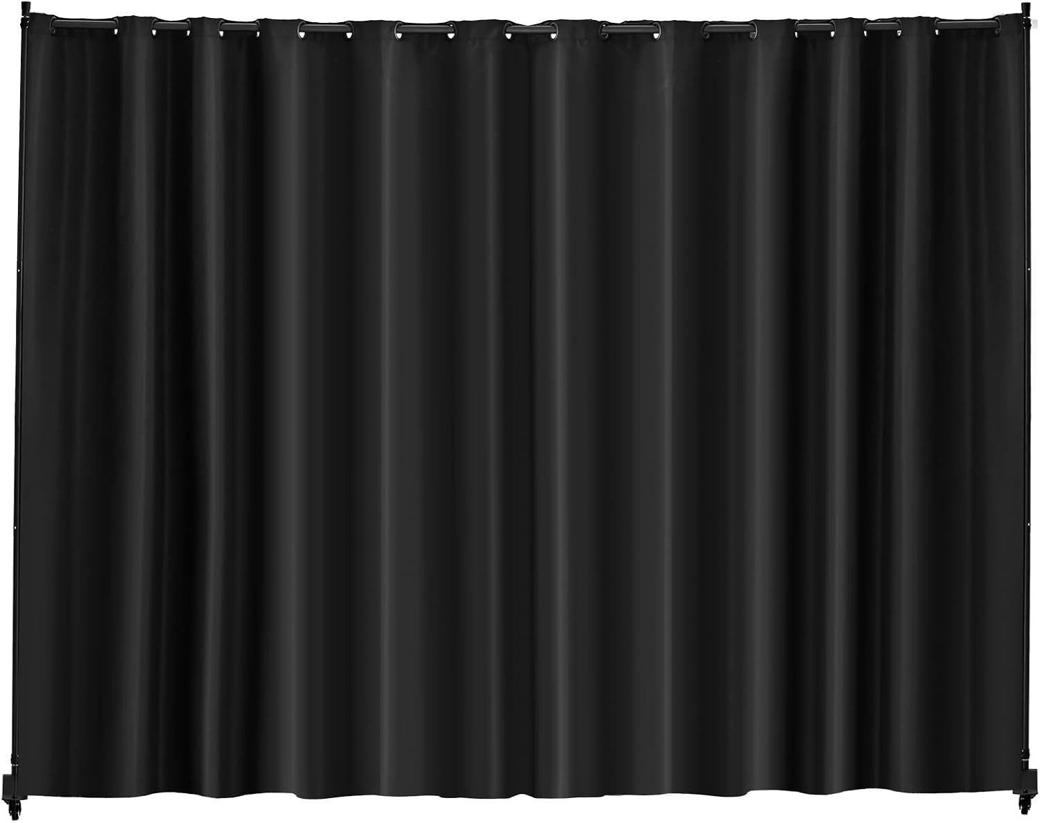 Room Divider Portable Panel Room Divider W/ Wheels Curtain Divider Stand New