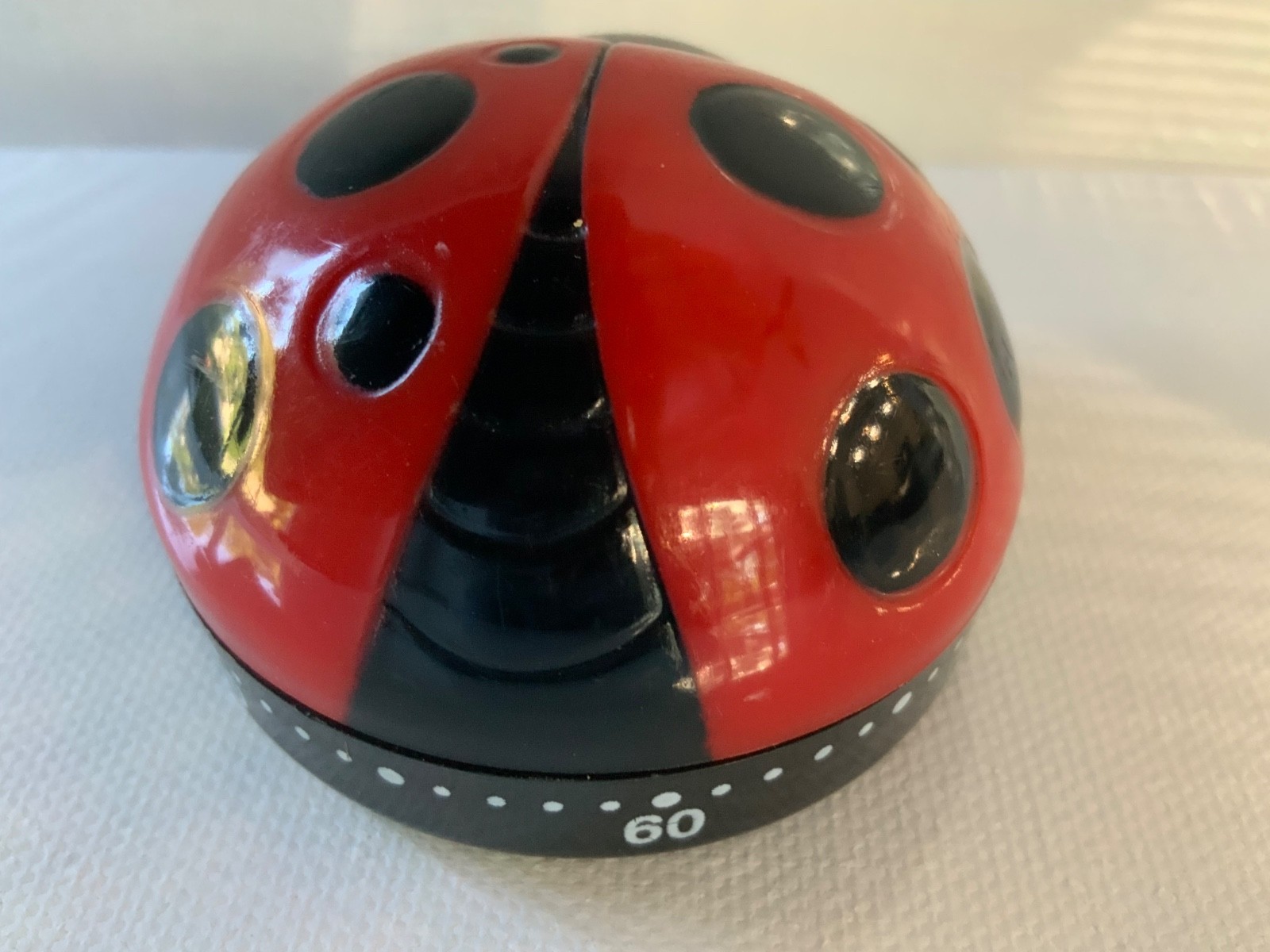Ladybug Kitchen Timer 60 Minutes Cooking Spring Red Wind up Tool Egg Culinary