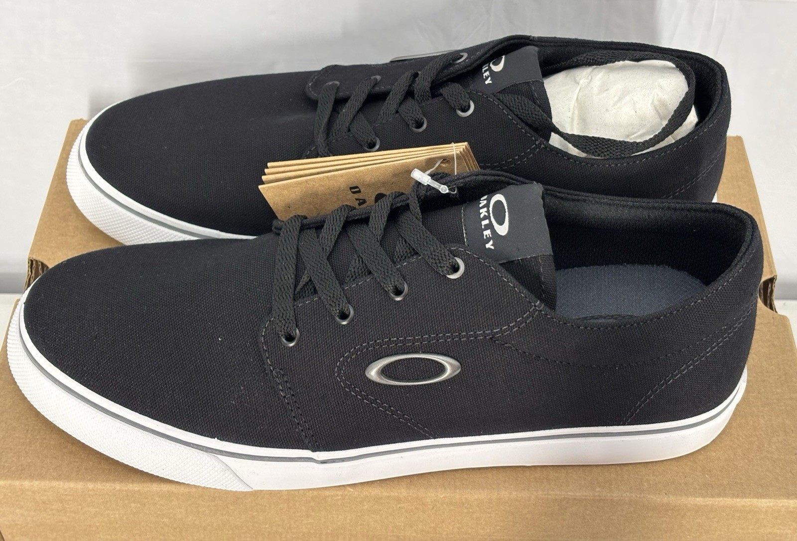 Oakley Split Shoe Jet Black FOF100278 Size 10 Men’s US New In Box Boat Sneaker