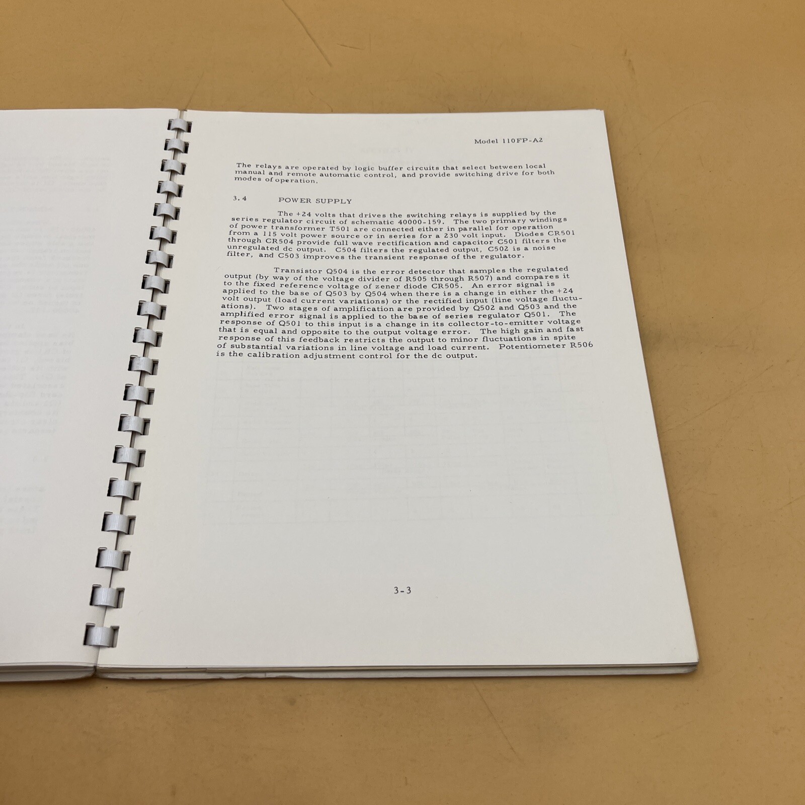 Datapulse Model 110FP-A2 Programming Unit Operation and Maintenance Manual