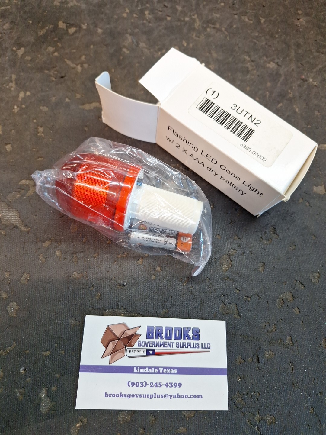 Led Warning Flashing Safety Cone LOT OF 2