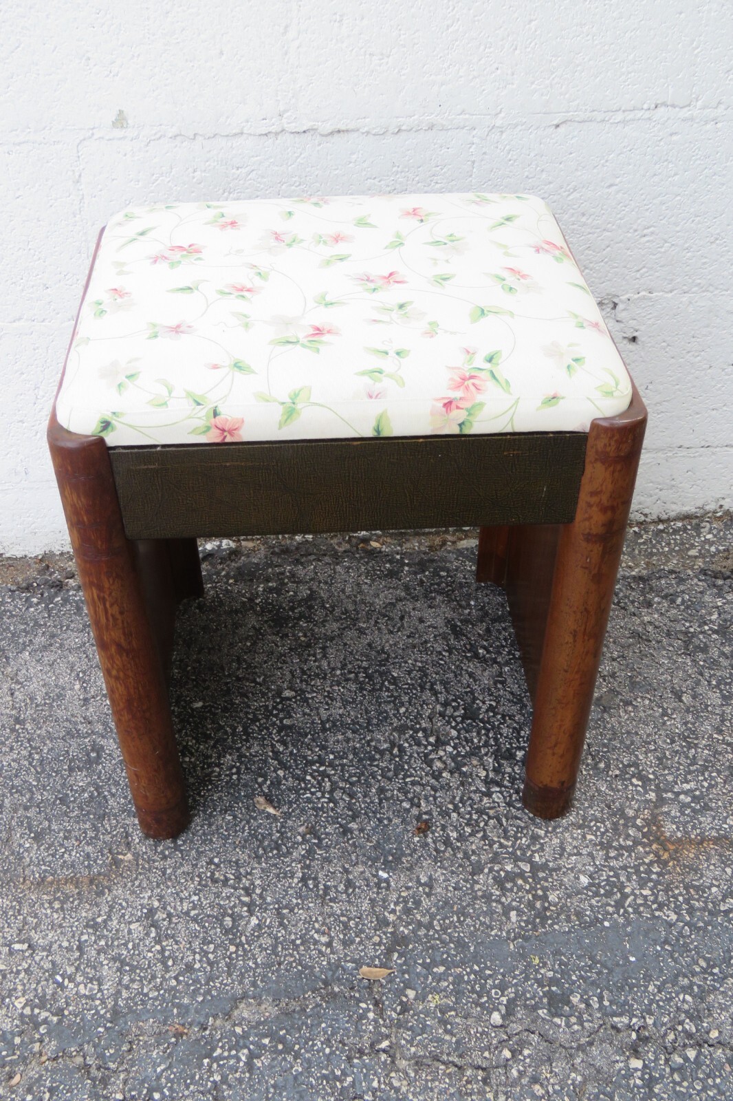 Art Deco Early 1900s Vanity Stool Bench Ottoman 5546