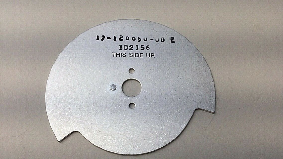 Novellus Type 17-126650-00 Plate Geneva Flag 200 mm Rev E