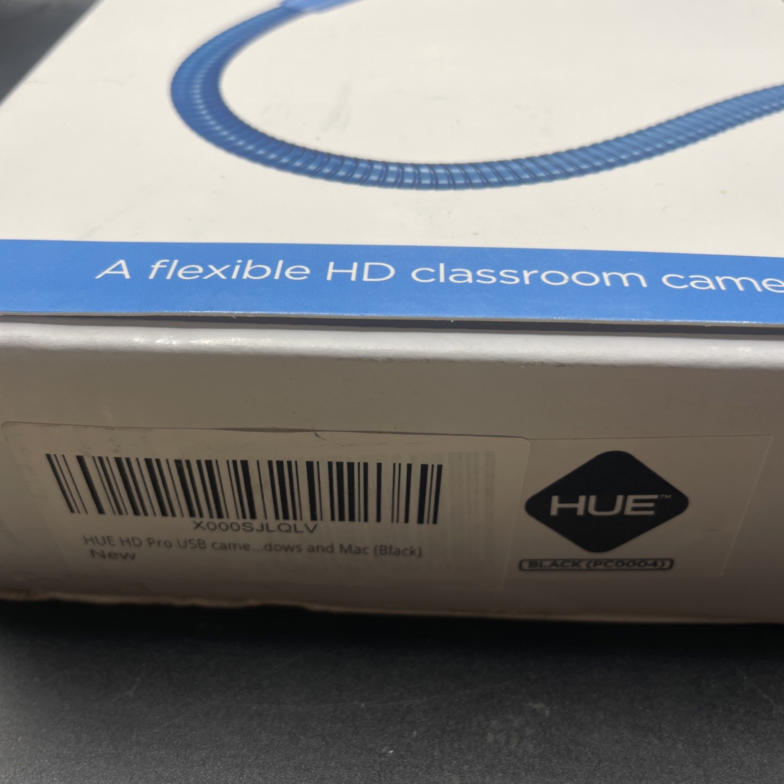Black Hue Flexible HD Pro USB Document Classroom Camera Built-in Microphone