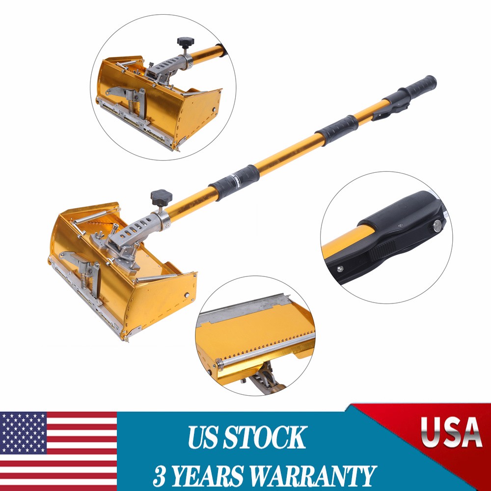 10" Professional Drywall Flat Finishing Box Tool w/ 40-64 Inch Adjustable Handle