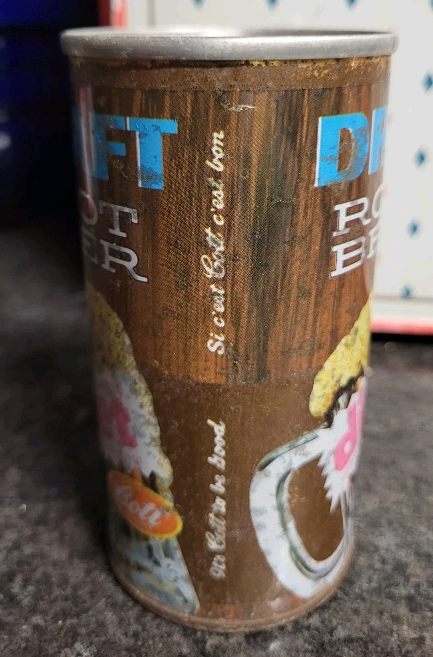1970s Colt Draft DIET Root Beer Can CANADA VERSION Rare