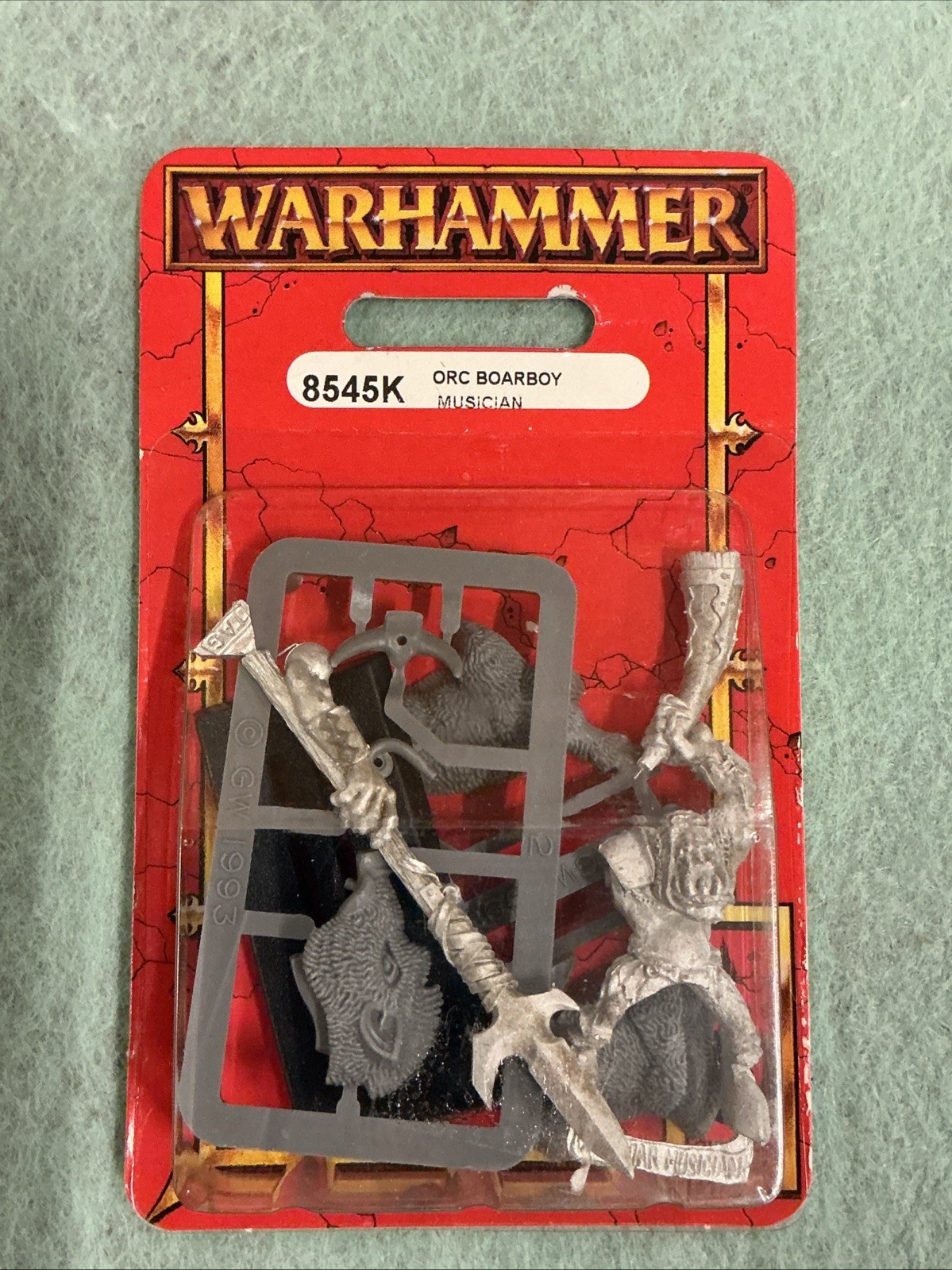 Warhammer 8545K Ork Boarboy Musician NIB OOP Metal & Plastic