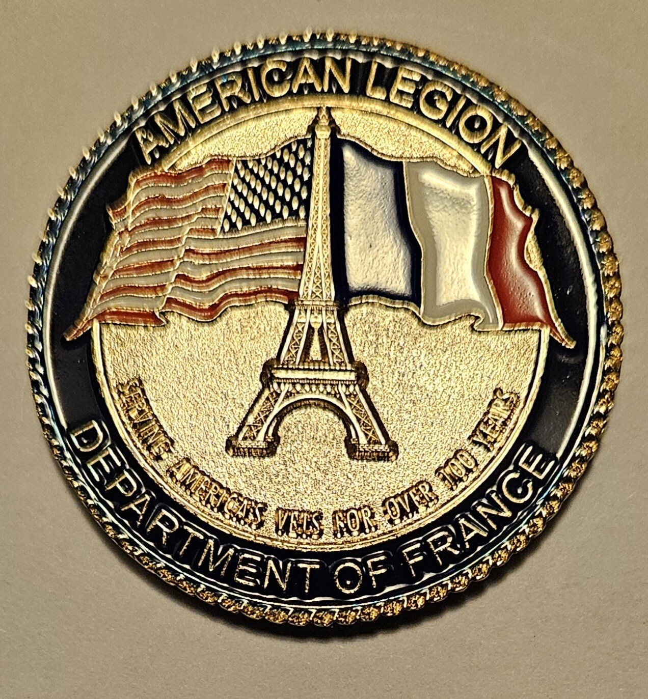 American Legion -  Department of France - Challenge Coin