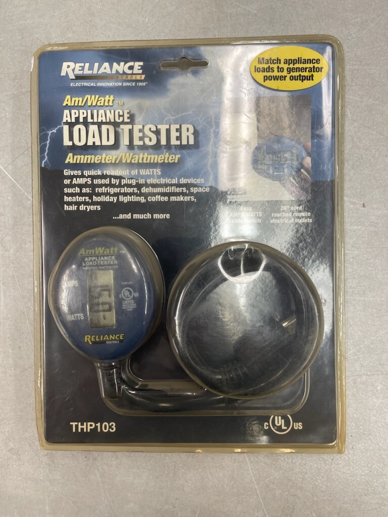 RELIANCE COPNTROLS AMP/WATT APPLIANCE LOAD TESTER