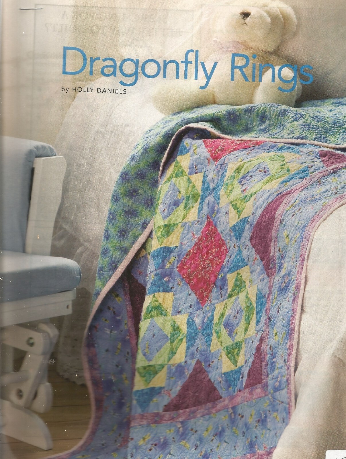 C0407 DRAGONFLY RINGS  QUILT PATTERN/INSTRUCTIONS