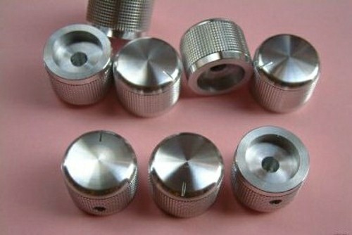 1pcs 25mmDIAx20  Aluminum HI-FI SET STEREO VOLUME CONTROL ROTARY TURN KNOB 1/4"