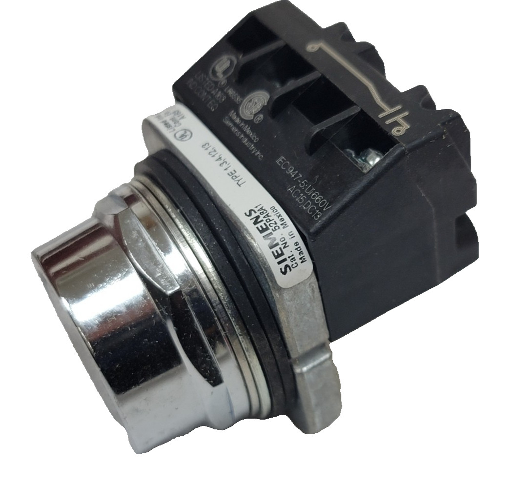 New Siemens 52PA8A1K Push Button Operator, Nema 4, 12, Flush Cap Type