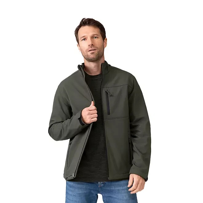 Free Country Men's Softshell Jacket Size Small Olive