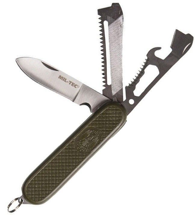 Spanish Style Pocketknife Saw Blade File Bottle/Can Openers Small Blade Drivers