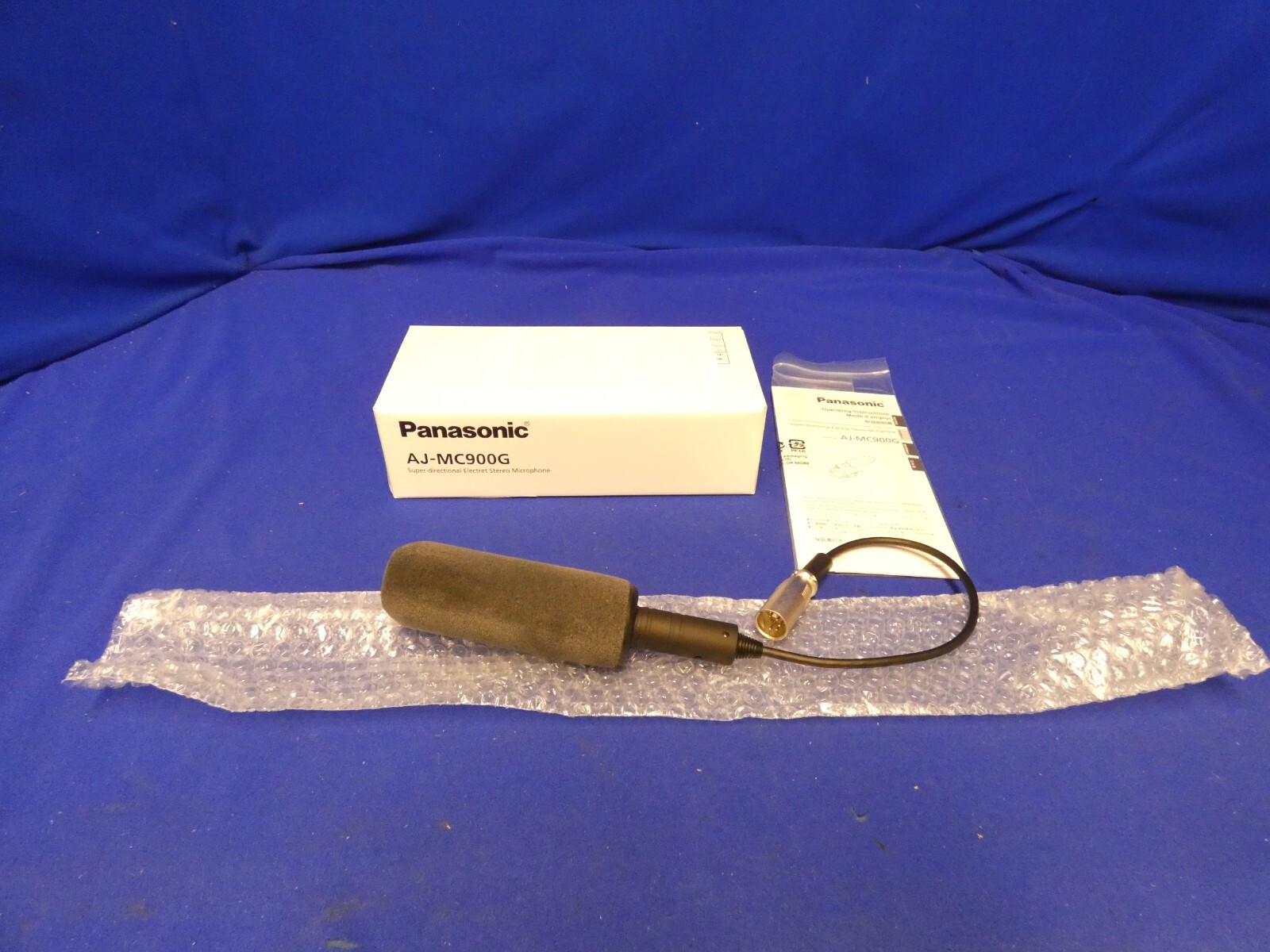 Panasonic AJ-MC900 5-Pin Male Mono Stereo Shotgun Microphone, NEW w/Windscreen
