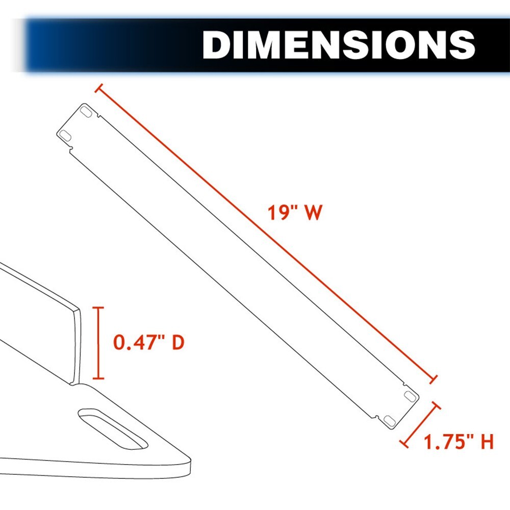 Royal Racks™ 1U Blank Plate