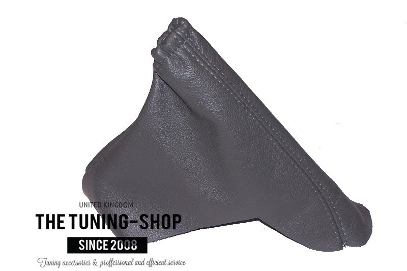FITS SATURN OPEL ASTRA 2005-2014 DARK GREY LEATHER HANDBRAKE BOOT NEW