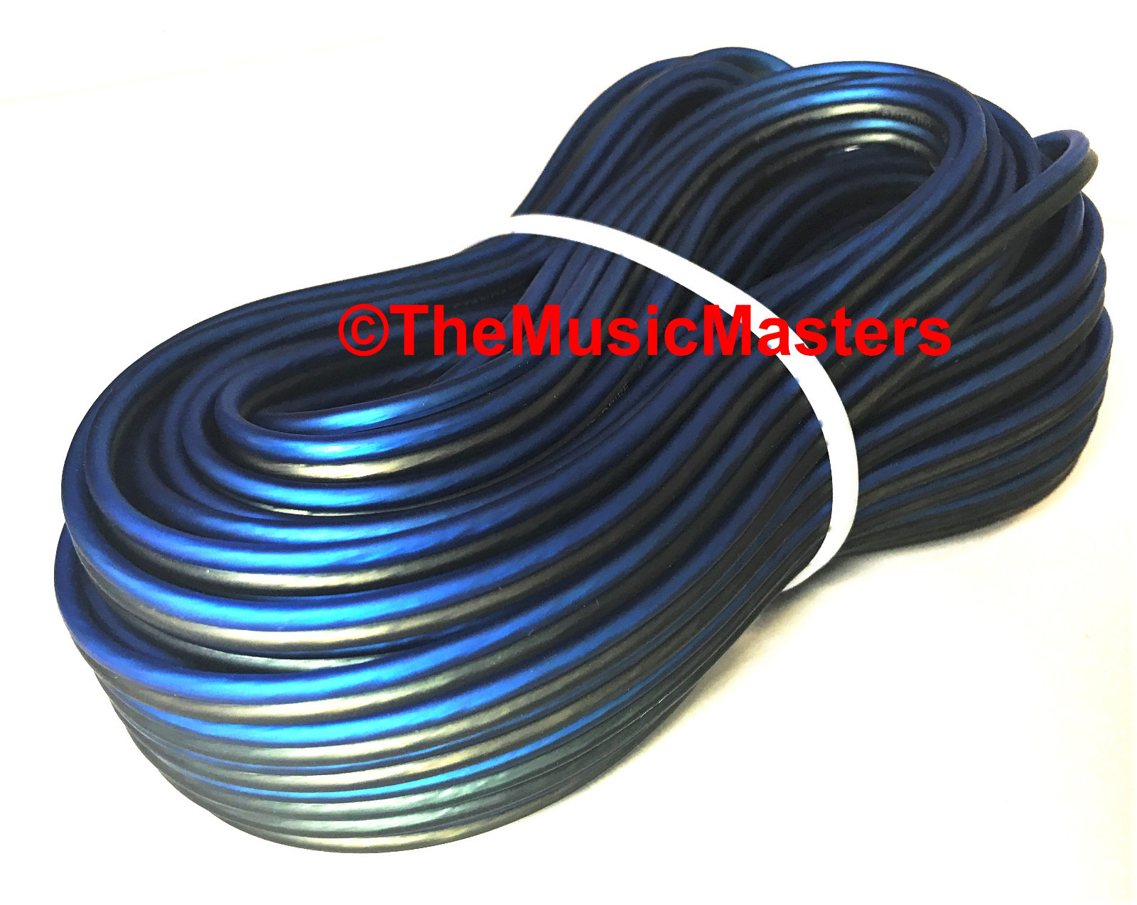 20 Gauge 60' ft SPEAKER WIRE Blue Black Premium HQ Car Audio Home Stereo Cable