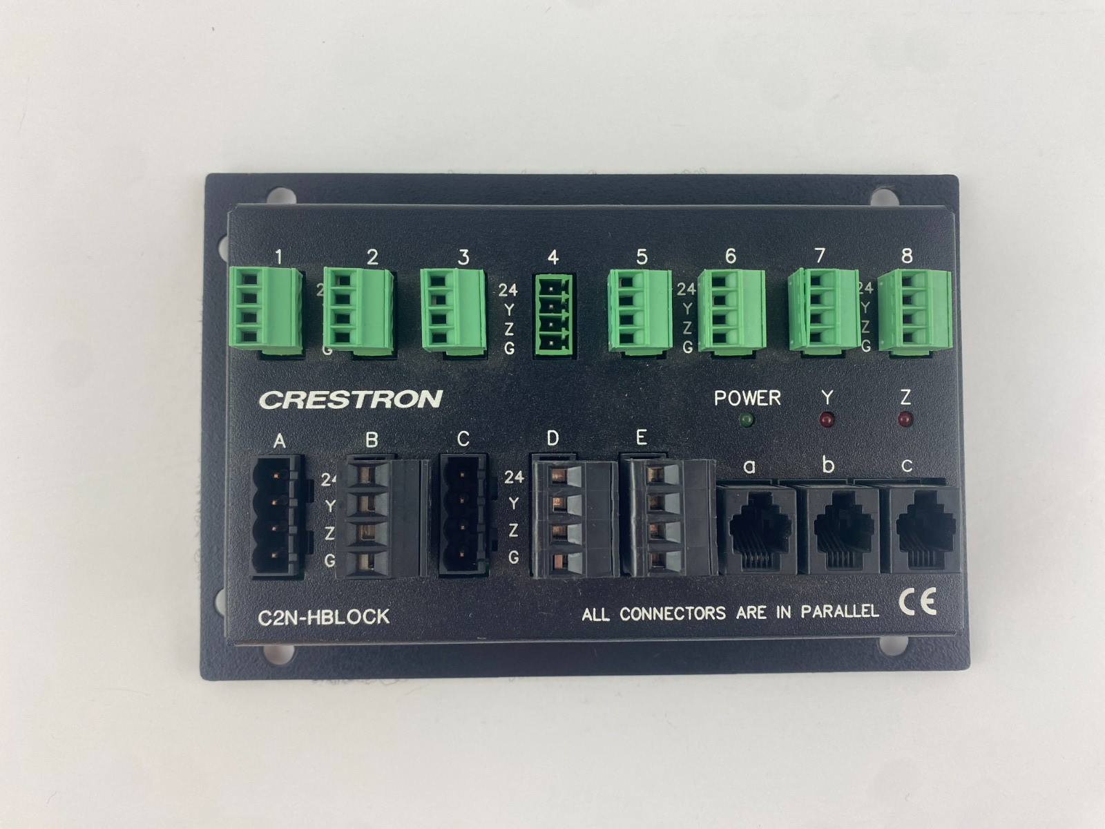 Crestron C2N-HBLOCK Multi-Type Cresnet Distribution Block, Great Condition