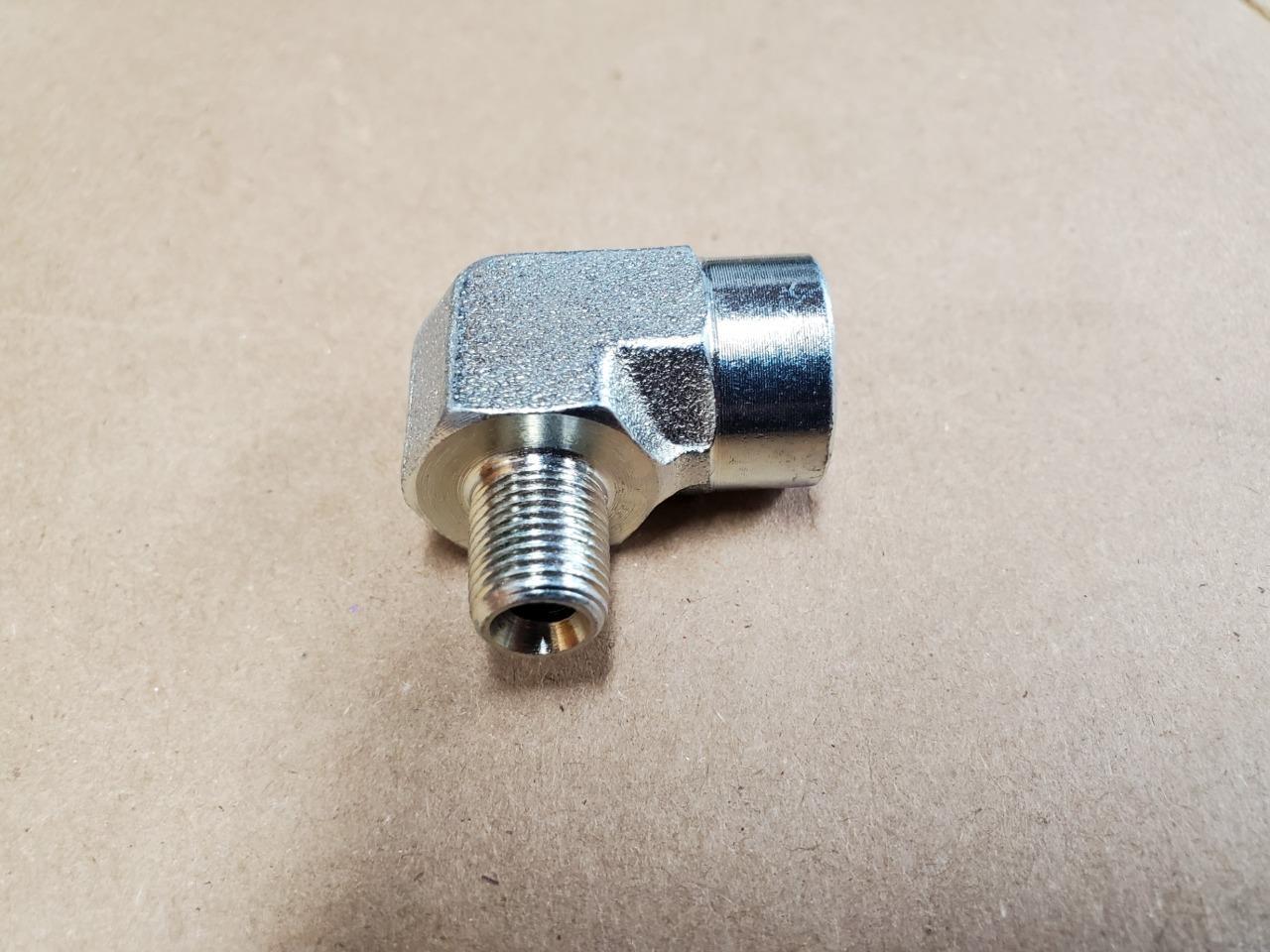 For Boss Upper/Top Lift Cylinder Fitting 90° Elbow 1/8" MPx1/4" FP NPT HYD07046