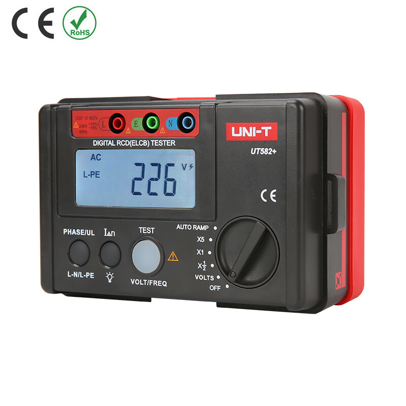. UT582+ Digital RCD ELCB Tester AUTO RAMP