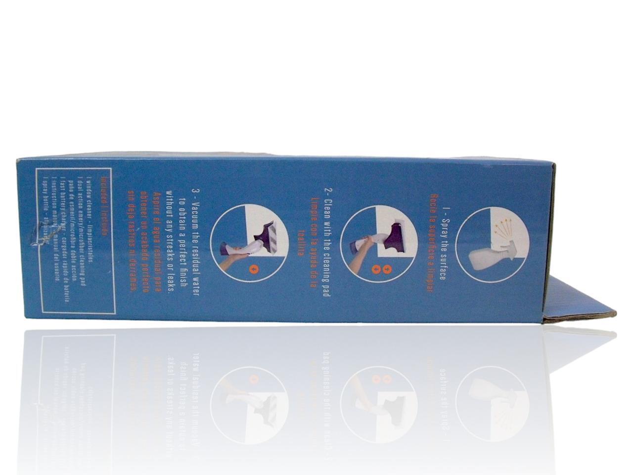 Cordless Window Vac Rechargeable Vacuum Cleaner Squeegee Hand-Held Windovac, New