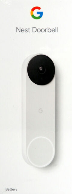 Google Nest Doorbell Battery - Video Doorbell Camera - Snow- NEW Open Box