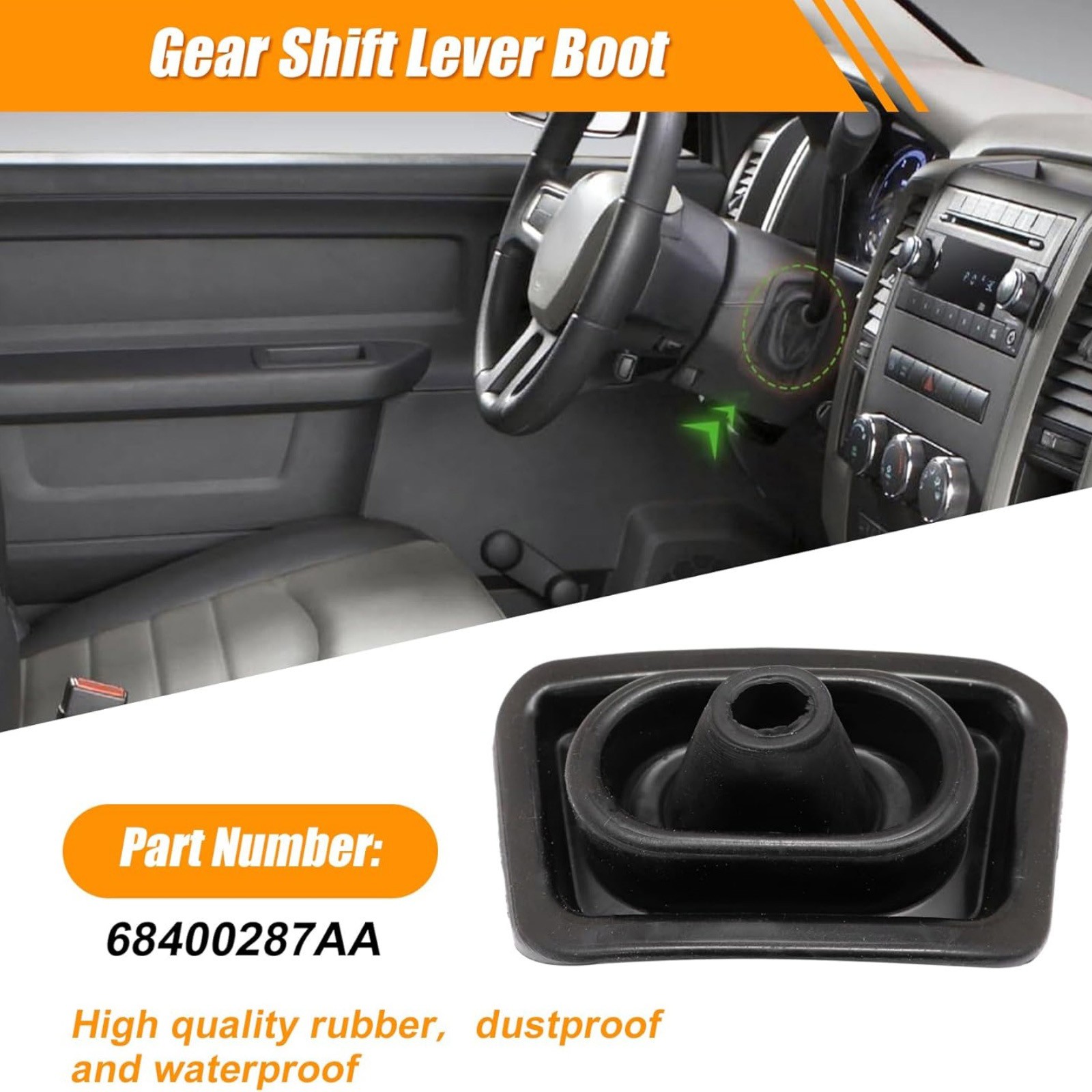68400287AA Gear Shift Lever Boot Replacement For Ram Pickup Truck 1500-3500