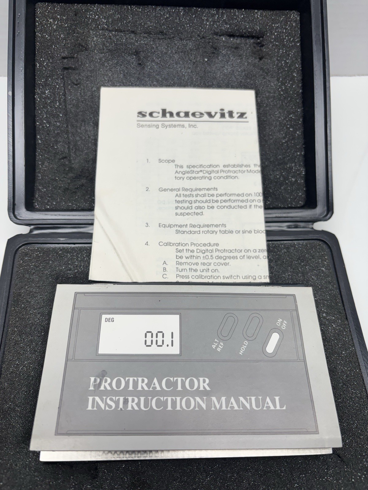 KELL-STROM Aero Angle II 2 Digital Protractor Schaevitz Systems JK275