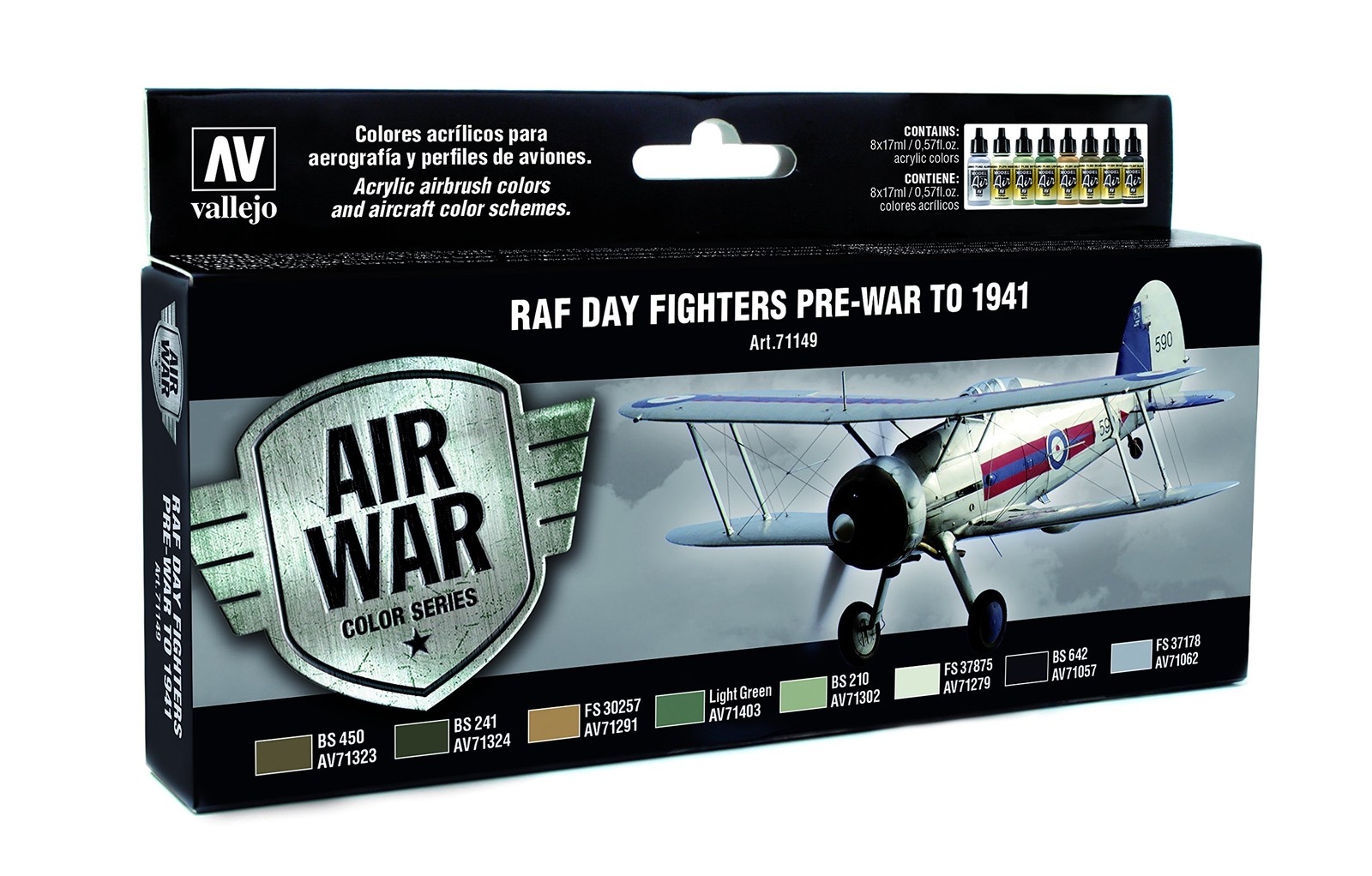 RAF & FAA Day Fighters PreWar To 1941 Paint Historical Model Acrylic Set