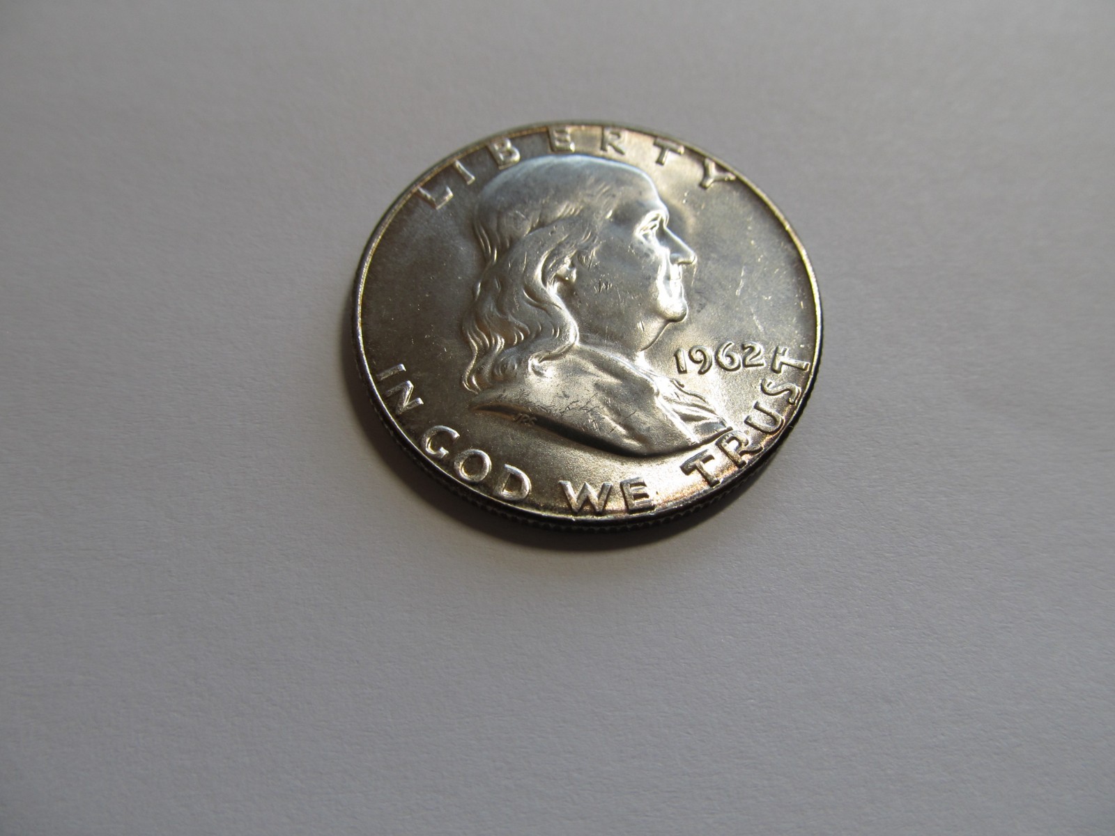 1962-P Franklin Silver Half Dollar~ Gem++BU~ FBL~ Attractive Luster Too!