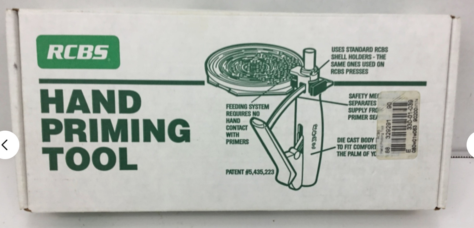 RCBS Hand Priming Tool-(90200)-Factory NOS-in White Box
