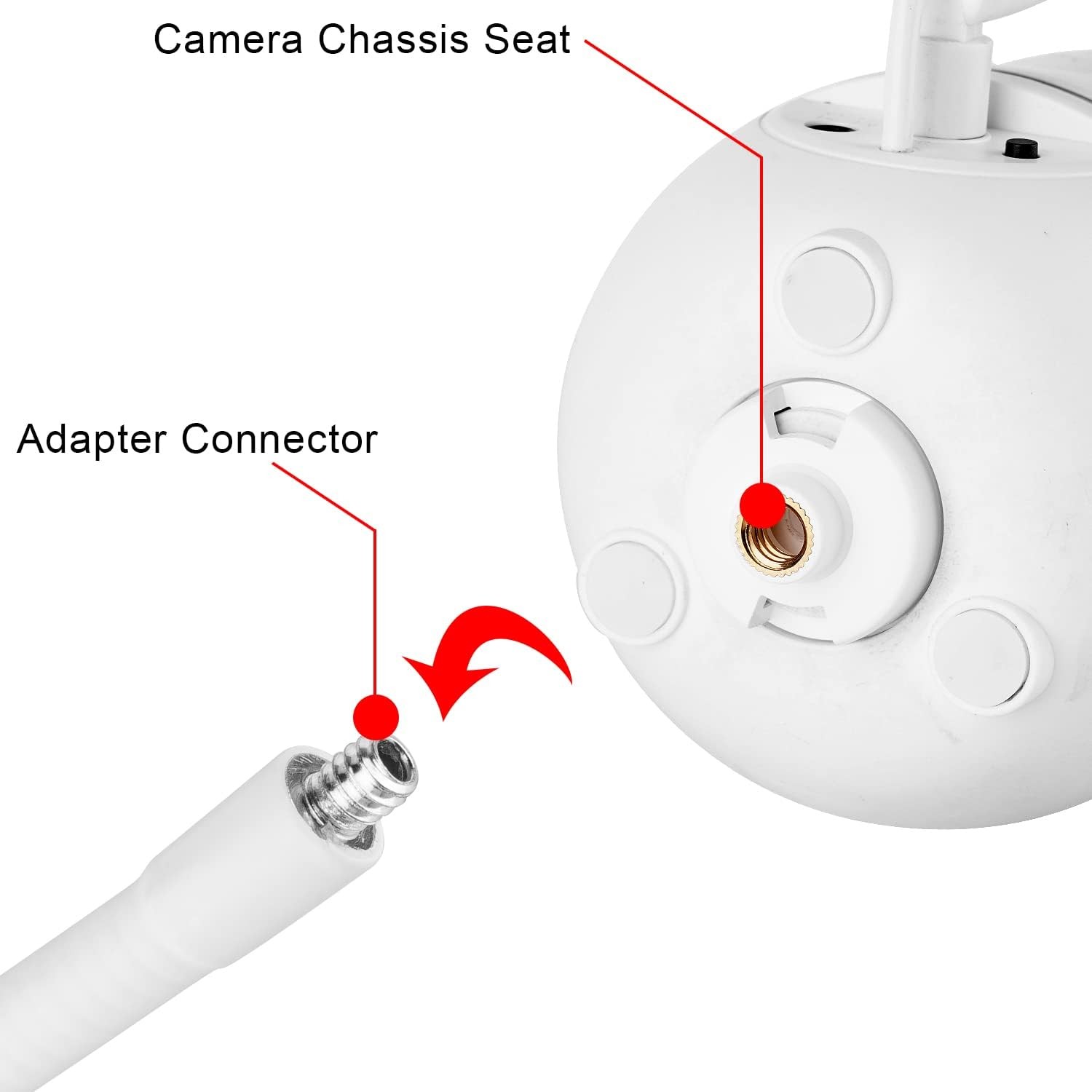 Adjustable Baby Monitor Floor Stand 68.8in, Universal 1/4 Threading