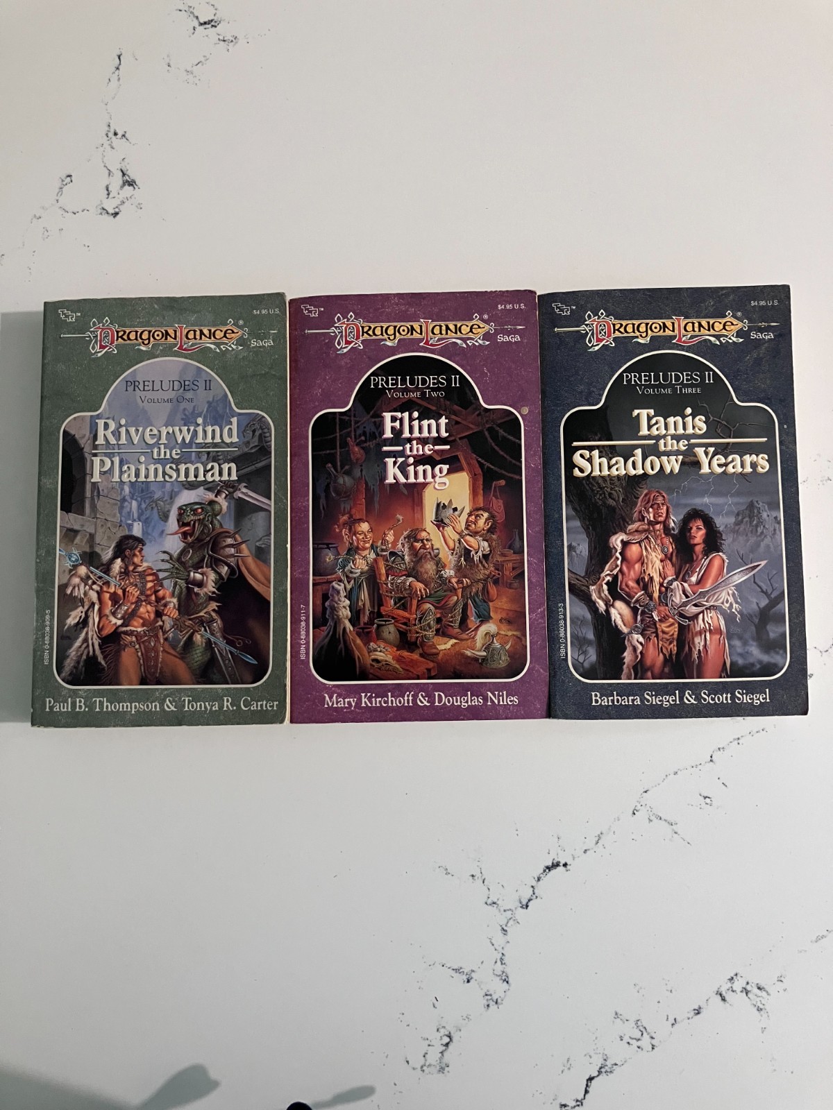 TSR DRAGONLANCE ~ PRELUDES SERIES TWO (II) COMPLETE SET LOT THREE BOOKS