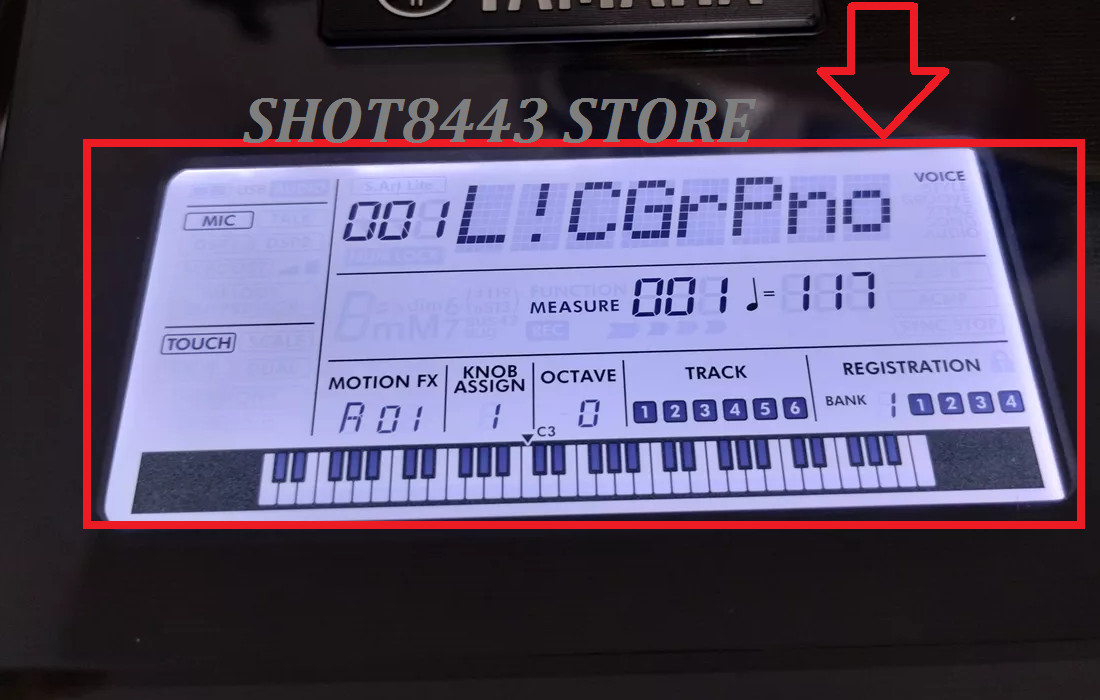 New LCD Screen For Yamaha PSR-E473 PSR E473 LCD Panel LCD Display