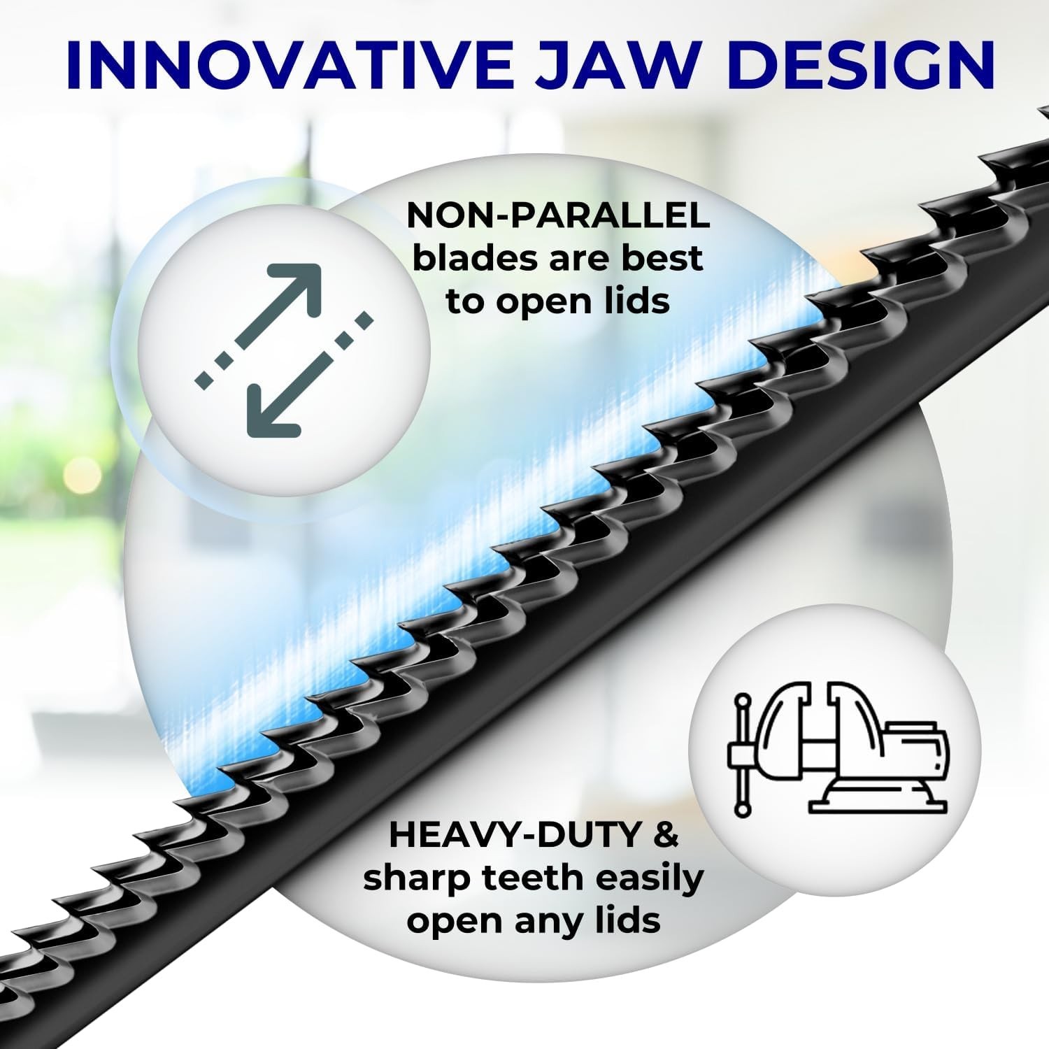 Universal Under Cabinet Can & Jar Opener, Easy Grip Kitchen Tool for Bottles/Jar