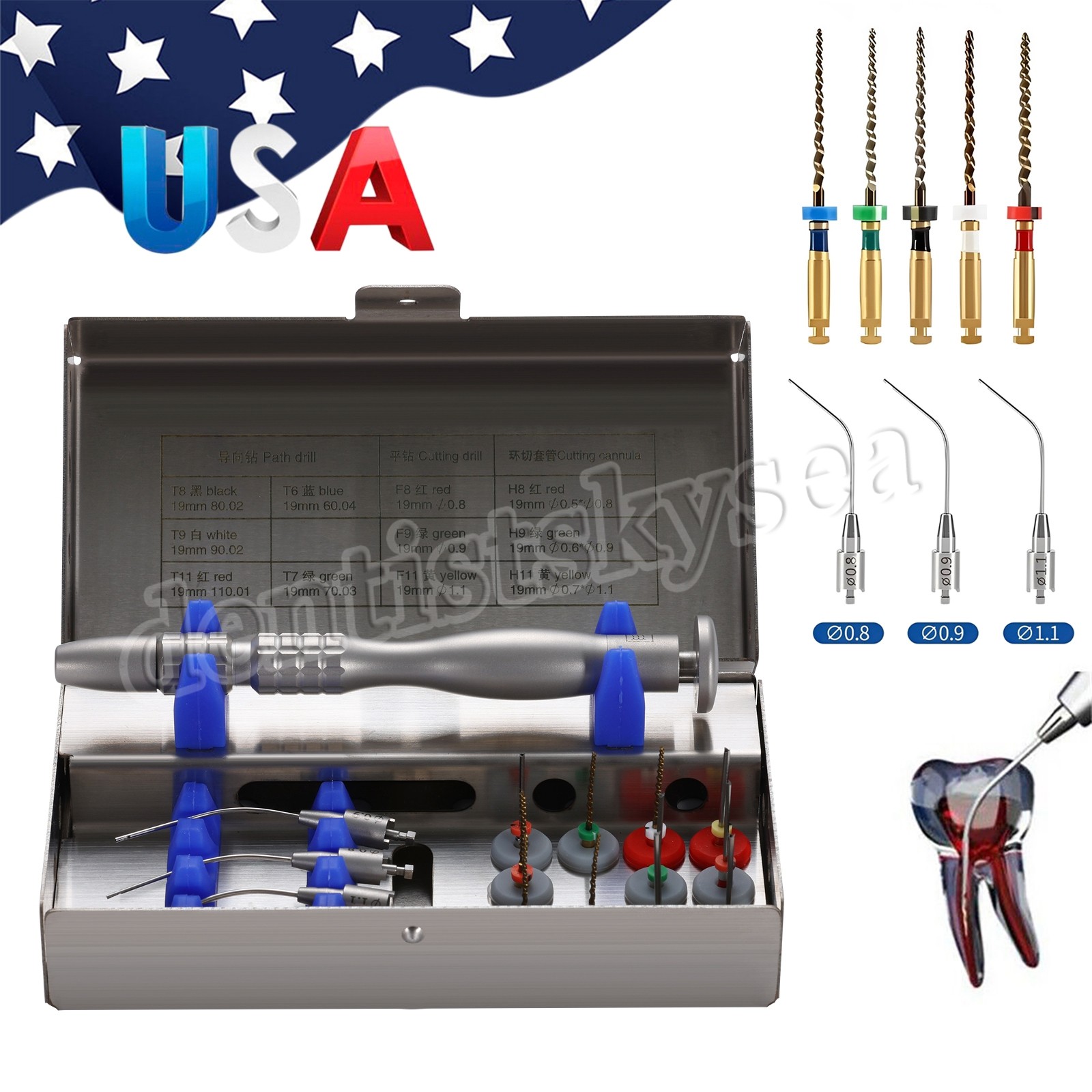 Dental Root Canal File Extractor Endo Broken Files Removal System Holder Tools