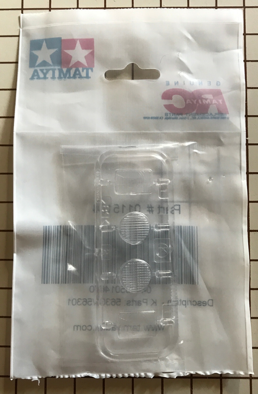 Tamiya RC K Parts Clear Lens King Hauler 56301 and Globe Liner 56304 # 0115104
