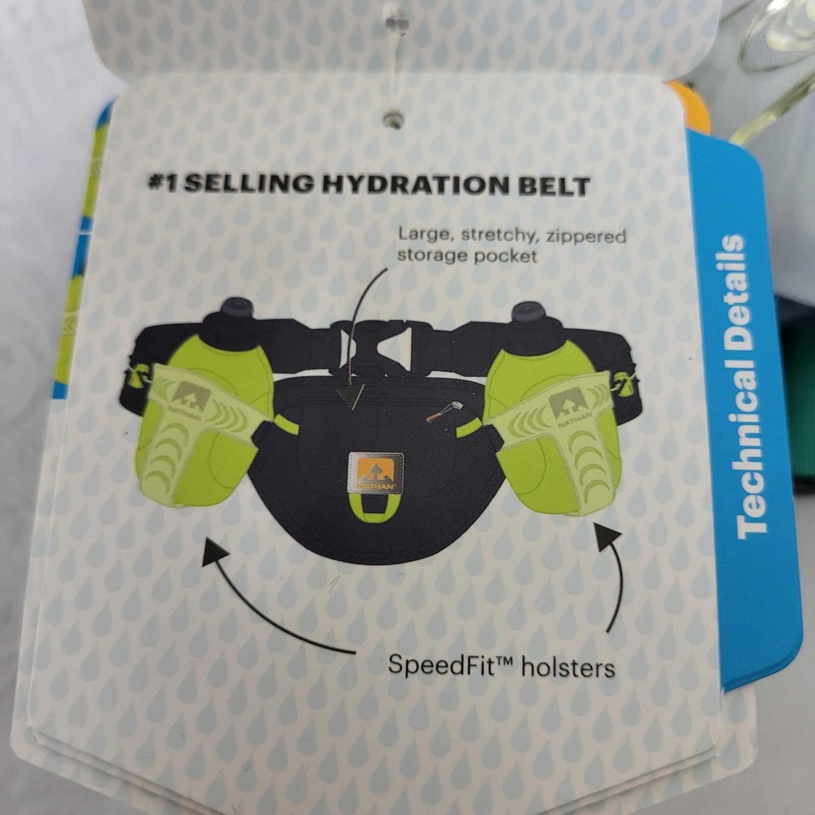 Nathan Trail Mix Plus Adjustable 2 Bottle Hydration Belt Waist Pack Running NWT