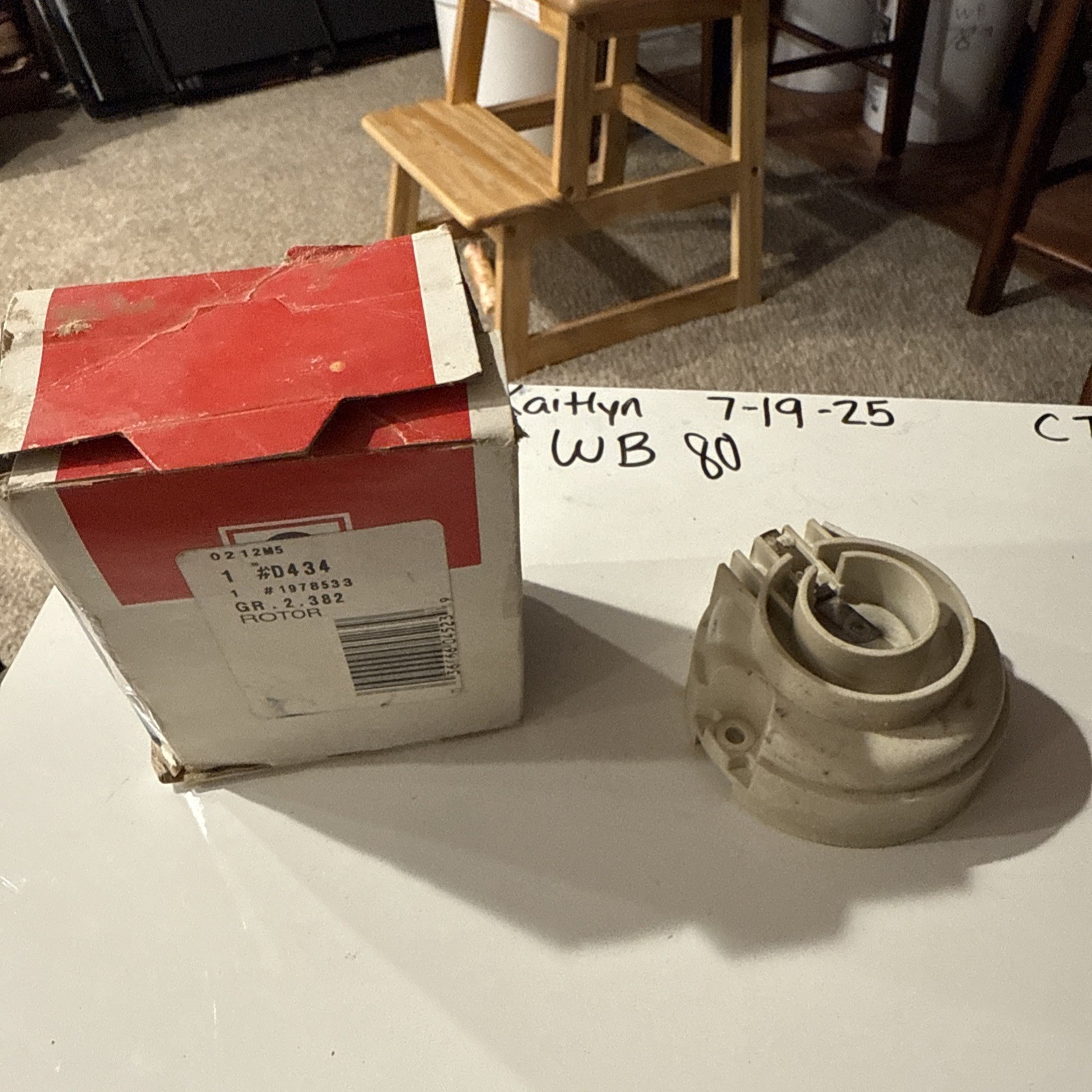 NOS Delco Remy #D434 Distributor Rotor GM 1978533