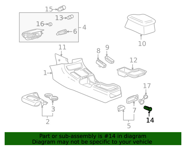 Genuine GM Accessory Power Receptacle without Cover 25774623