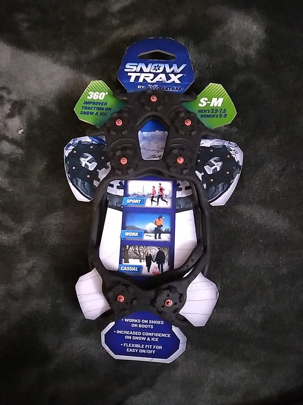 Yaktrax Snow Trax - Size S-M Extra Traction On Snow & Ice - Brand New