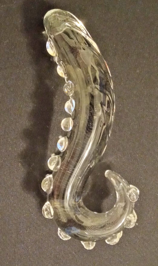 Yoni Pleasure Palace The Sacred Squirter 1.0 Clear Glass Pleasure Wand 6.25 inch