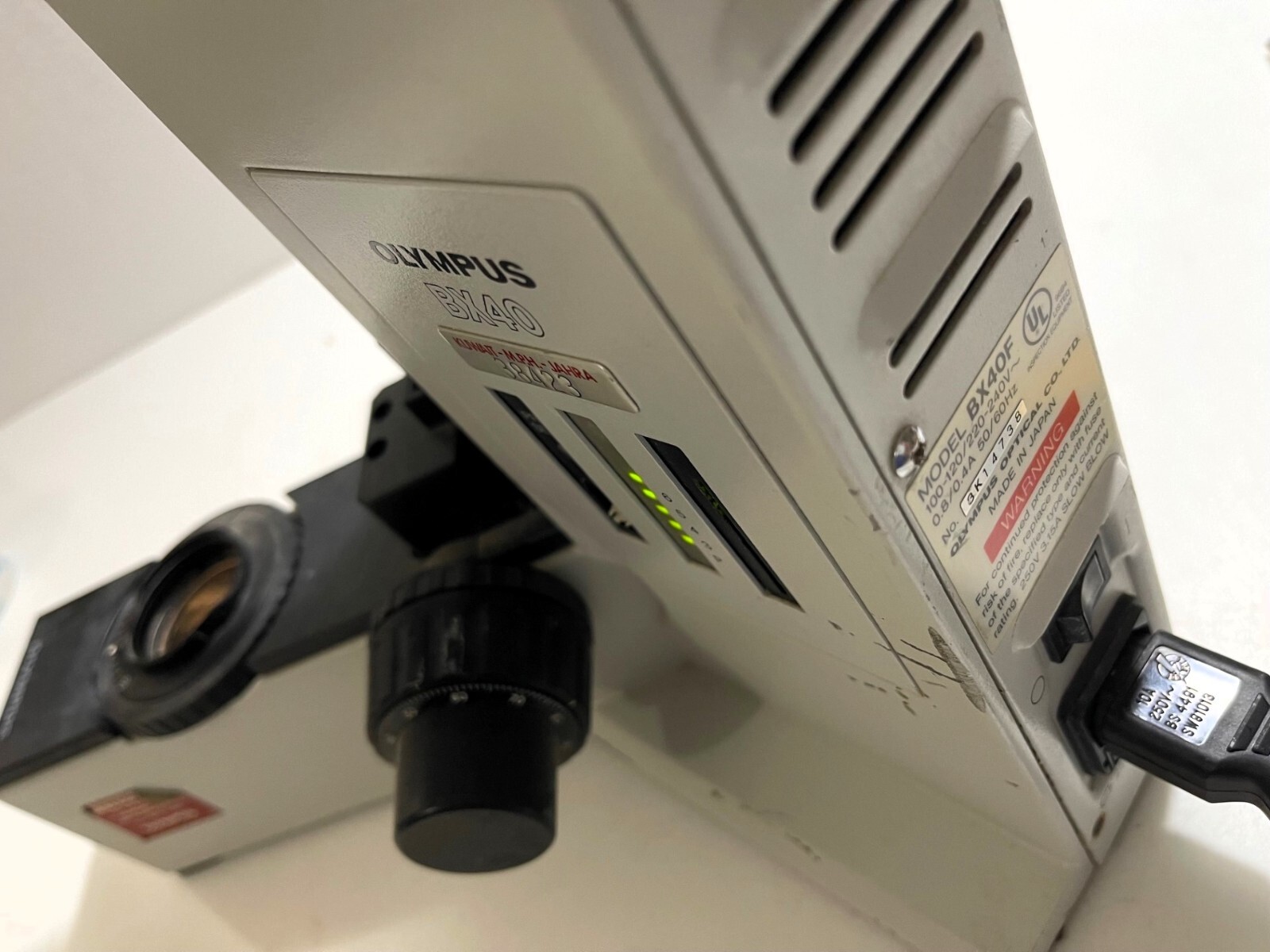 OLYMPUS POWER SUPPLY FOR MICROSCOPE BX-40F, DHL Shipping World Wide