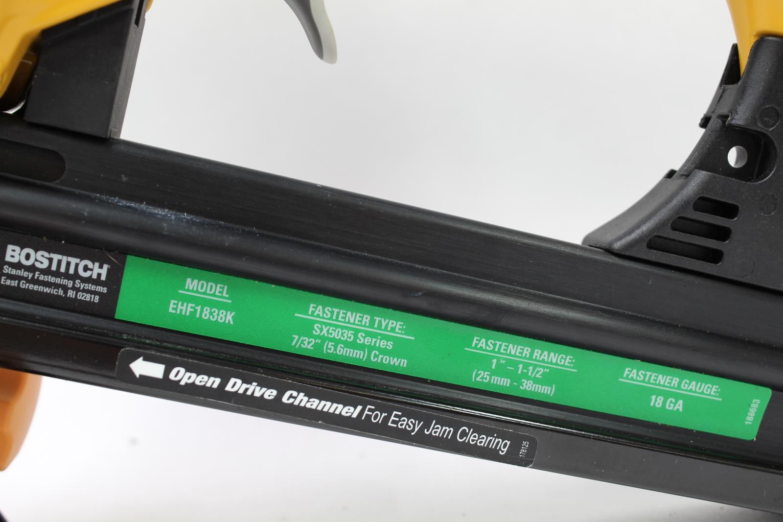 Bostitch EHF1838K 18 Gauge Flooring Stapler, 1"-1-1/2" Fasteners
