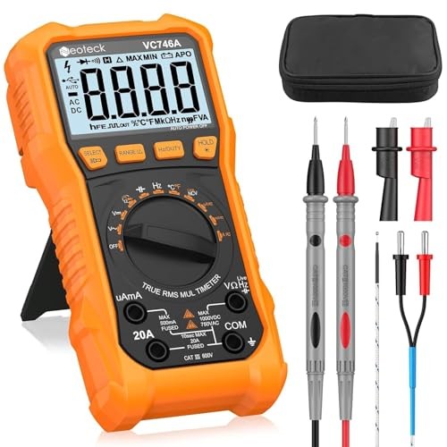 6000 Counts Digital Multimeter 750V AC 1000V DC with AC/DC Current