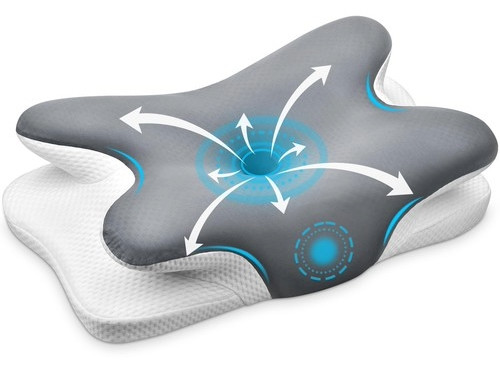 Ehomfory Memory Foam Pillow for Neck Pain Relief, Ergonomic Neck Pillow NIB