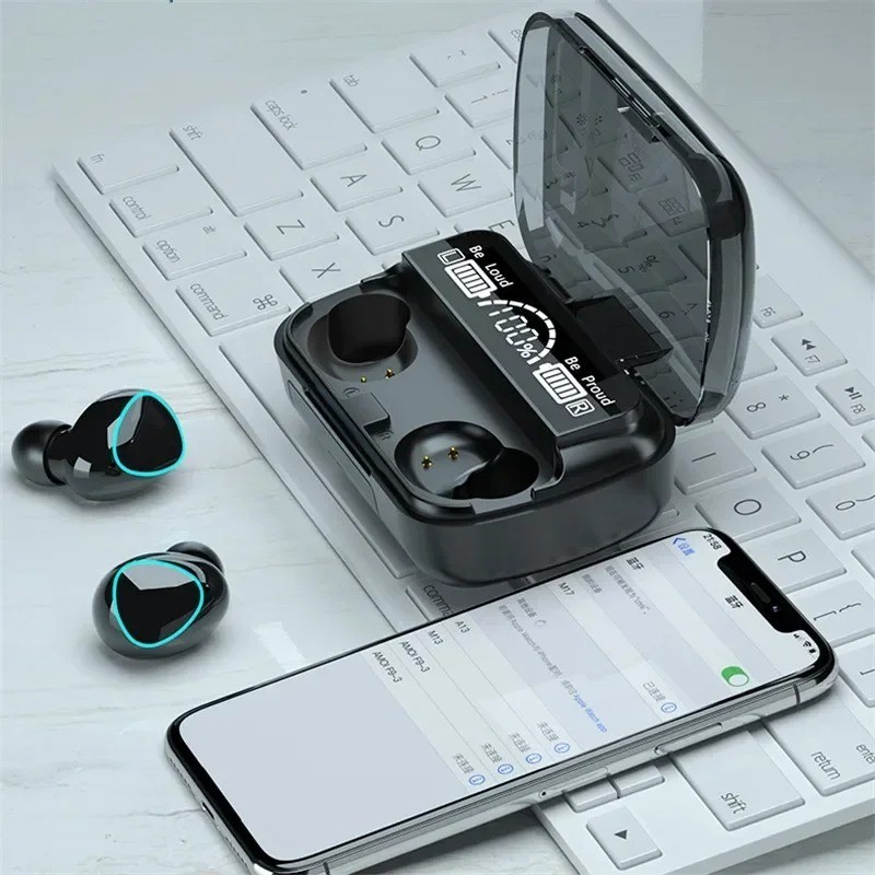 TWS Bluetooth Earbuds Waterproof Bluetooth 5.3 Headset Noise Cancelling Wireless