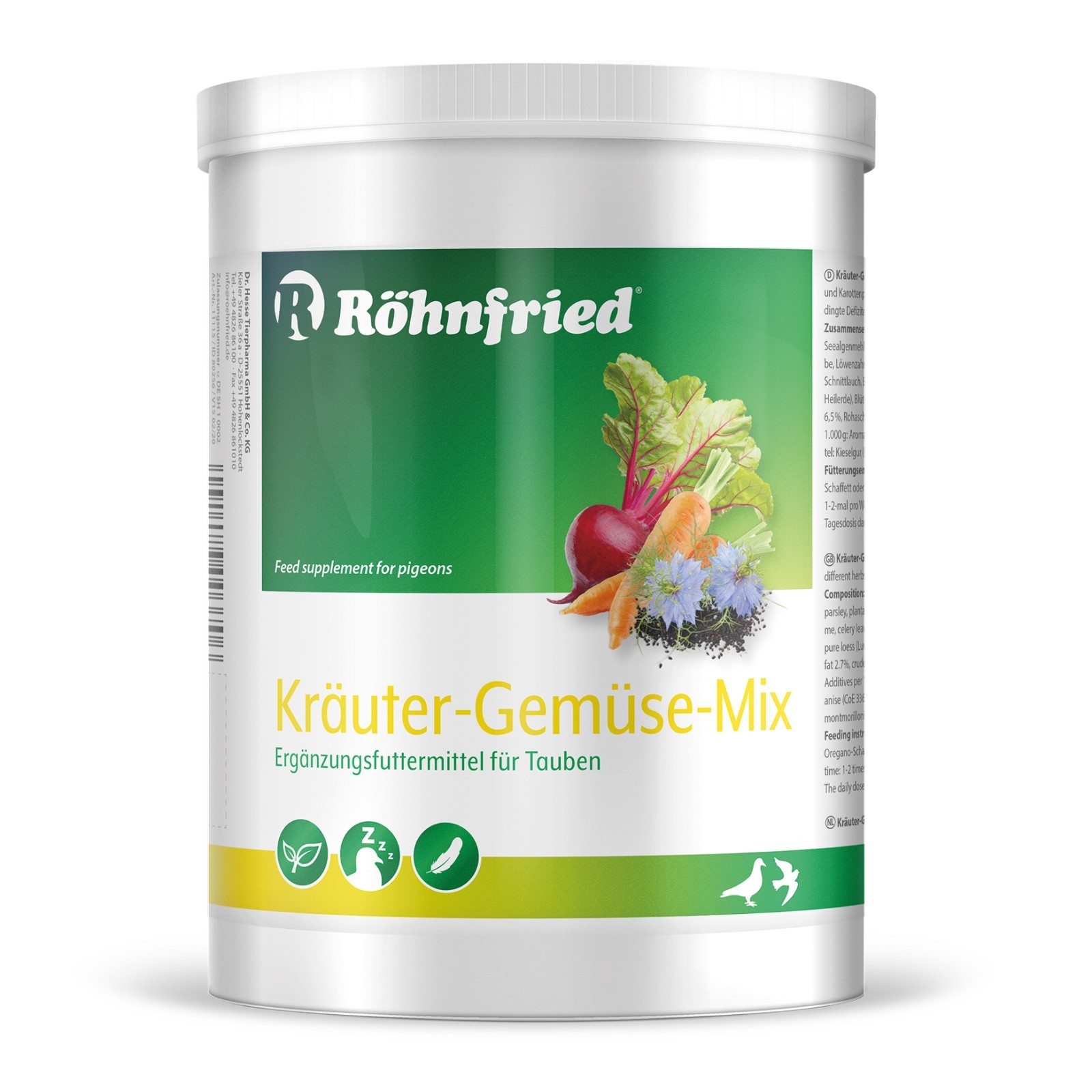 Rohnfried Herbs and Vegatables Mix Feed Supplement for Pigeons (500 g)