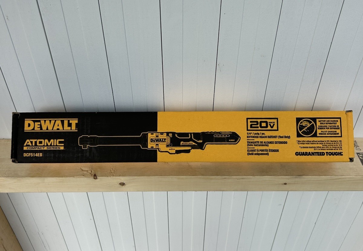 Dewalt DCF514EB ATOMIC 20V MAX Brushless 1/4 in. Extended Reach Ratchet NEW